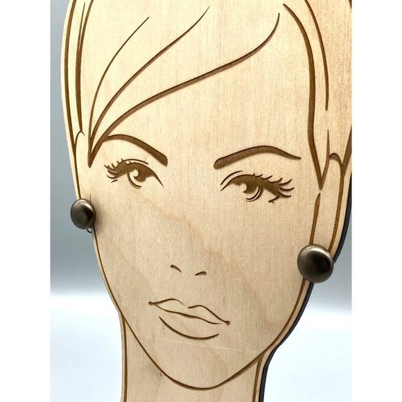 Vintage Bronze Pearl Earrings, Classic and Timeless Jewelry, Rich Chocolate Brow - Picture 5 of 6